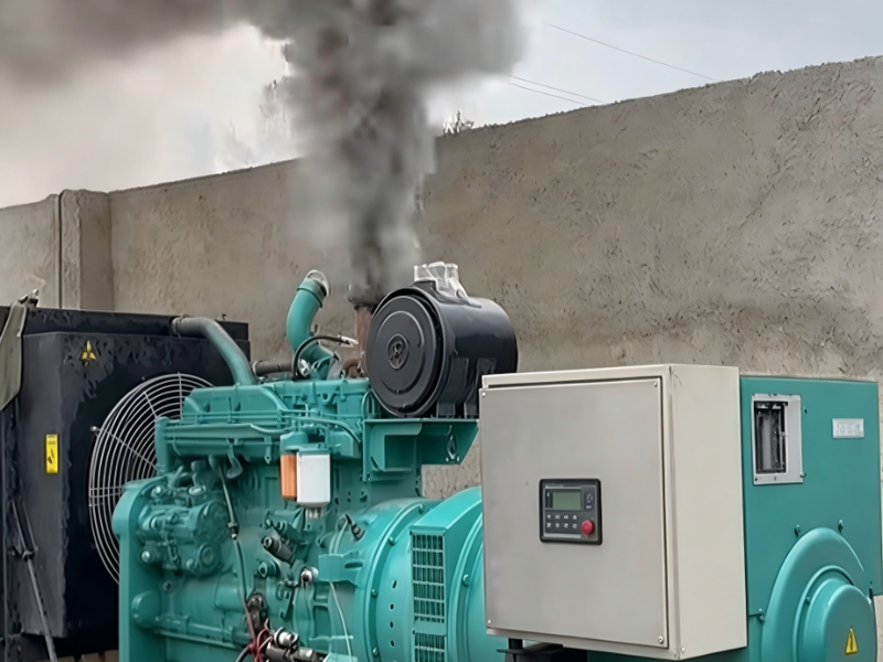 Máy phát điện xả khói đen