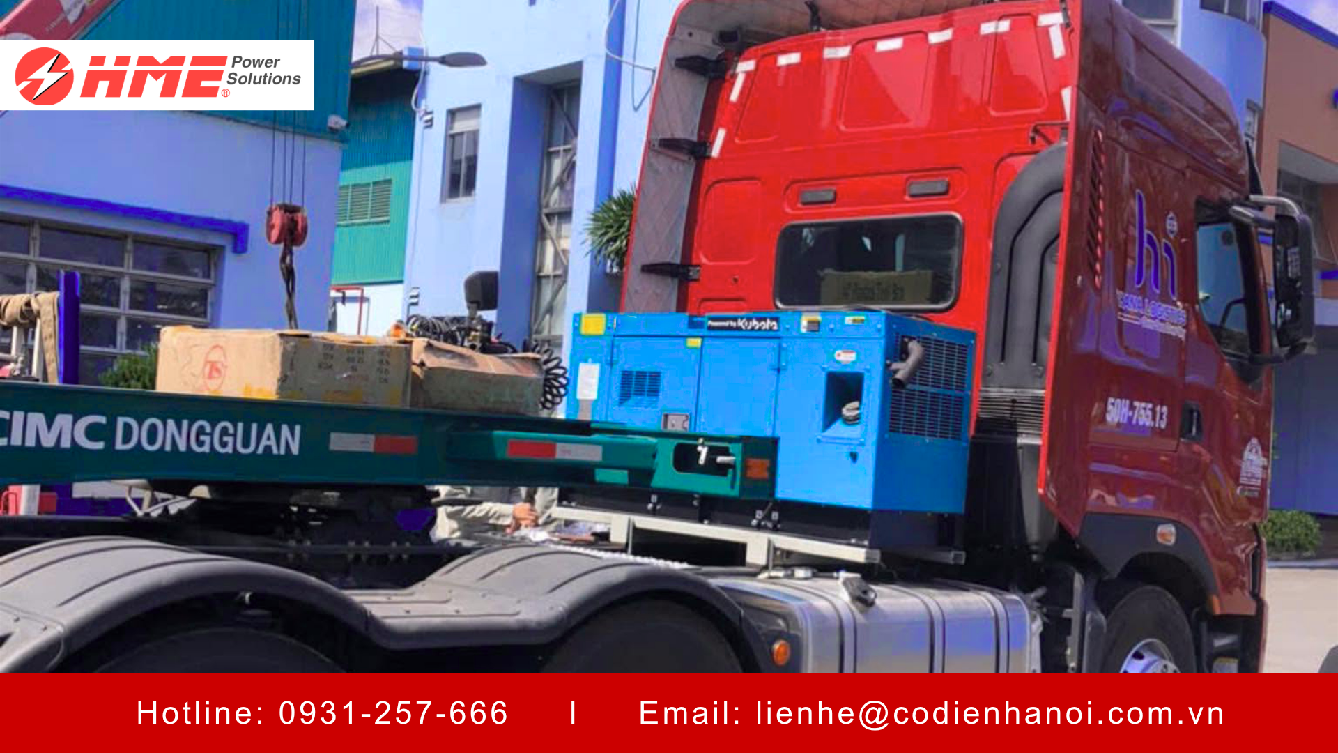 Máy phát điện Reefer Kubota V2403 HME Power chuyên dùng cho container lạnh