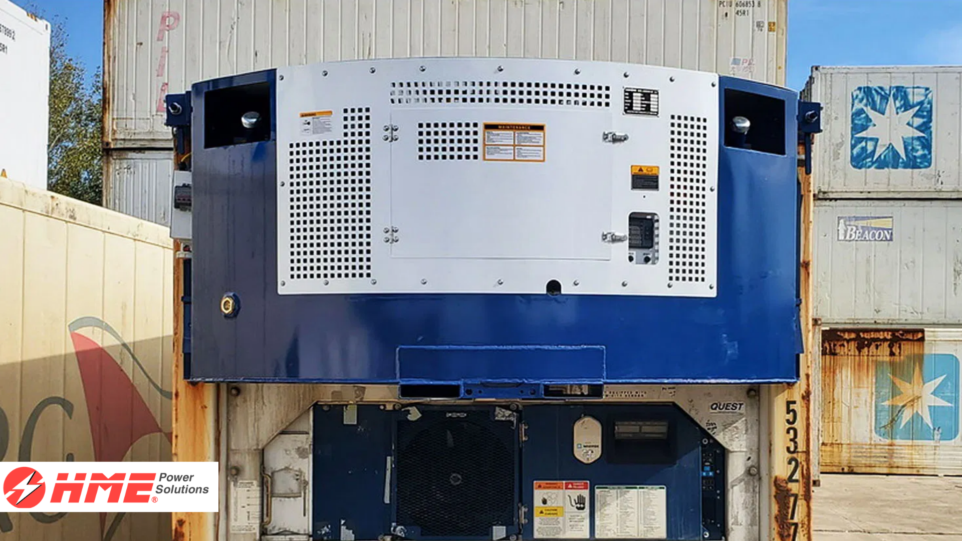 Máy phát điện gắn container lạnh 20kVA cho reefer container