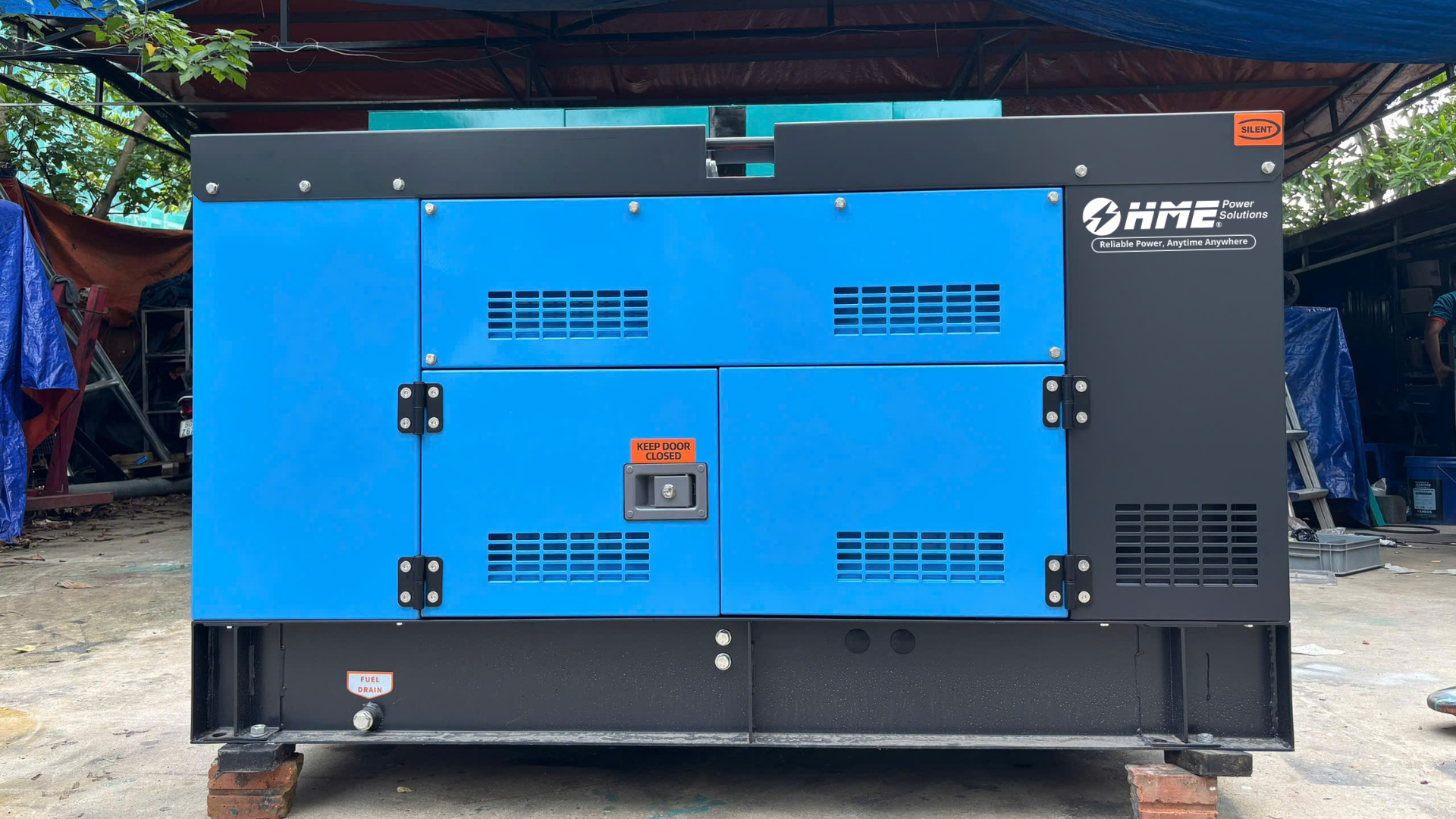 Khung máy phát điện Kubota V2203 được gia cường chống rung cho container lạnh